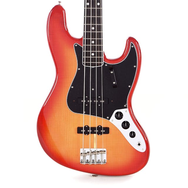 Fender Rarities American Original '60s Flamed Ash Jazz Bass Plasma Red Burst